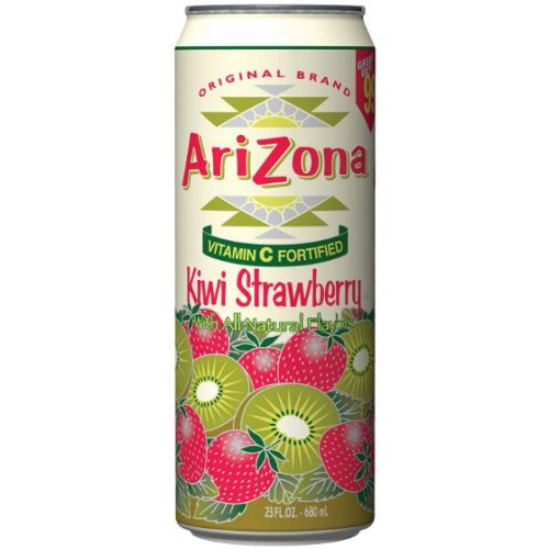 Напиток Arizona Kiwi Strawberry Tea со вкусом киви и клубники, 0,680 л
