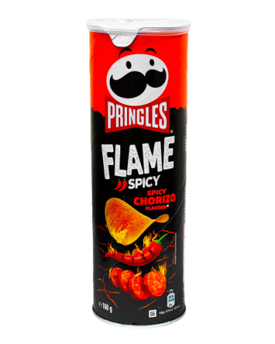 Chipsy PRINGLES Flame Spicy Chorizo Flavour Pryanaya Chorizo, 165 g