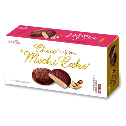 Моти в шоколадной глазури с начинкой из арахиса Choco Mochi Cake, 186г