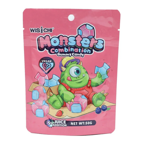 Мармеладные конфеты Monster Combination Gummy Candy с соком фруктов, 50г