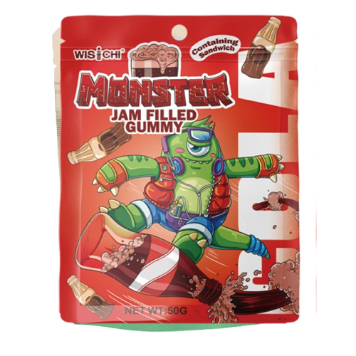 Мармеладные конфеты Monster Jam Filled Gummy со вкусом кока-колы, 50г